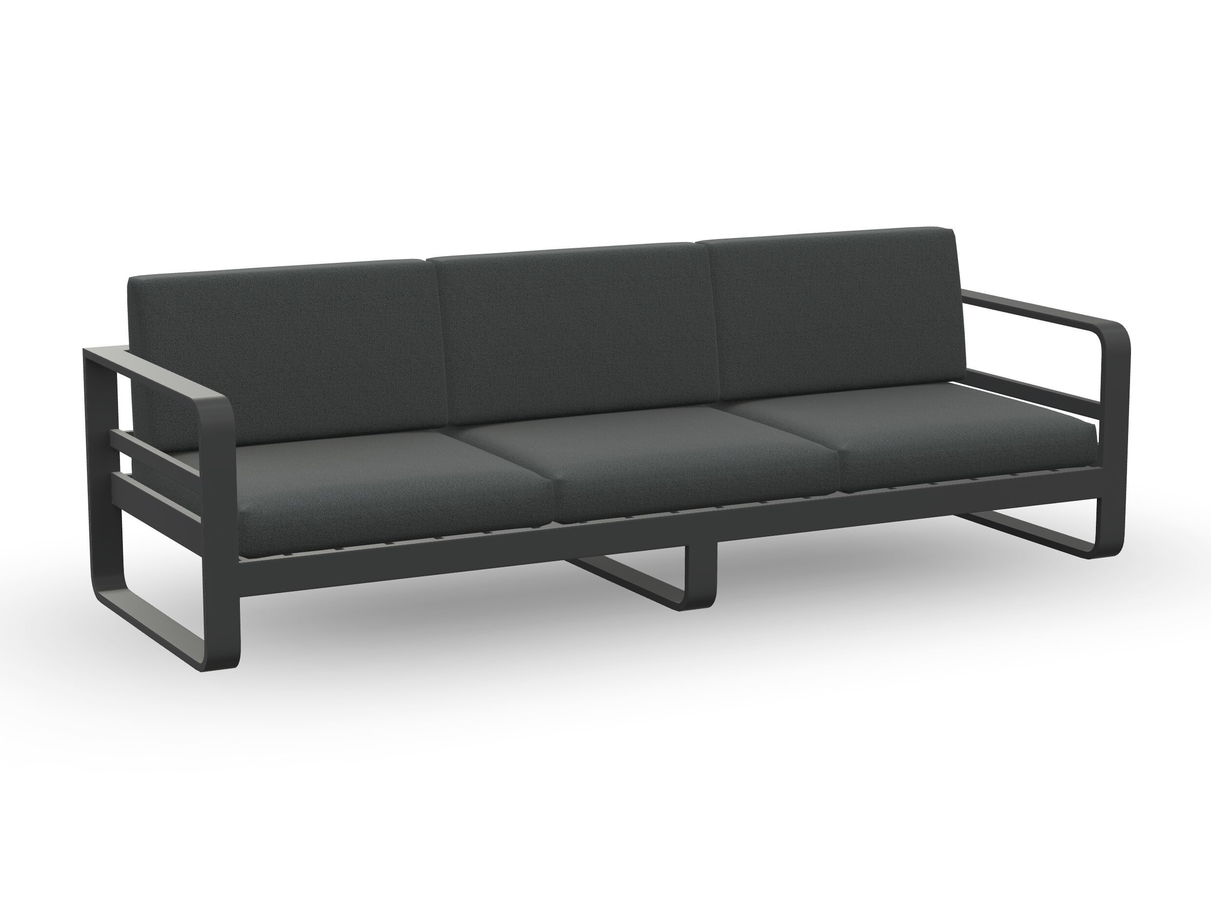 3-местный тканевый садовый диван Jati Kebon Reno ARCH-00038084 - Вид №1