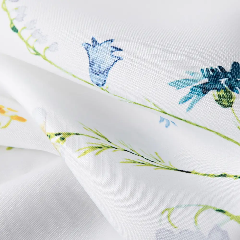 Штора для ванной Wess Meadow 180x200 см полиэстер цвет белый/зеленый STLM-2164016 - Вид №2