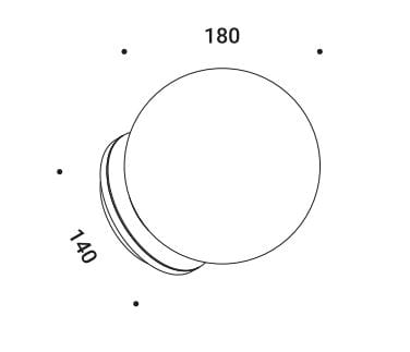 Светодиодный настенный светильник из опалового стекла DAVIDE GROPPI CALMA ARCH-00096905 - Вид №4