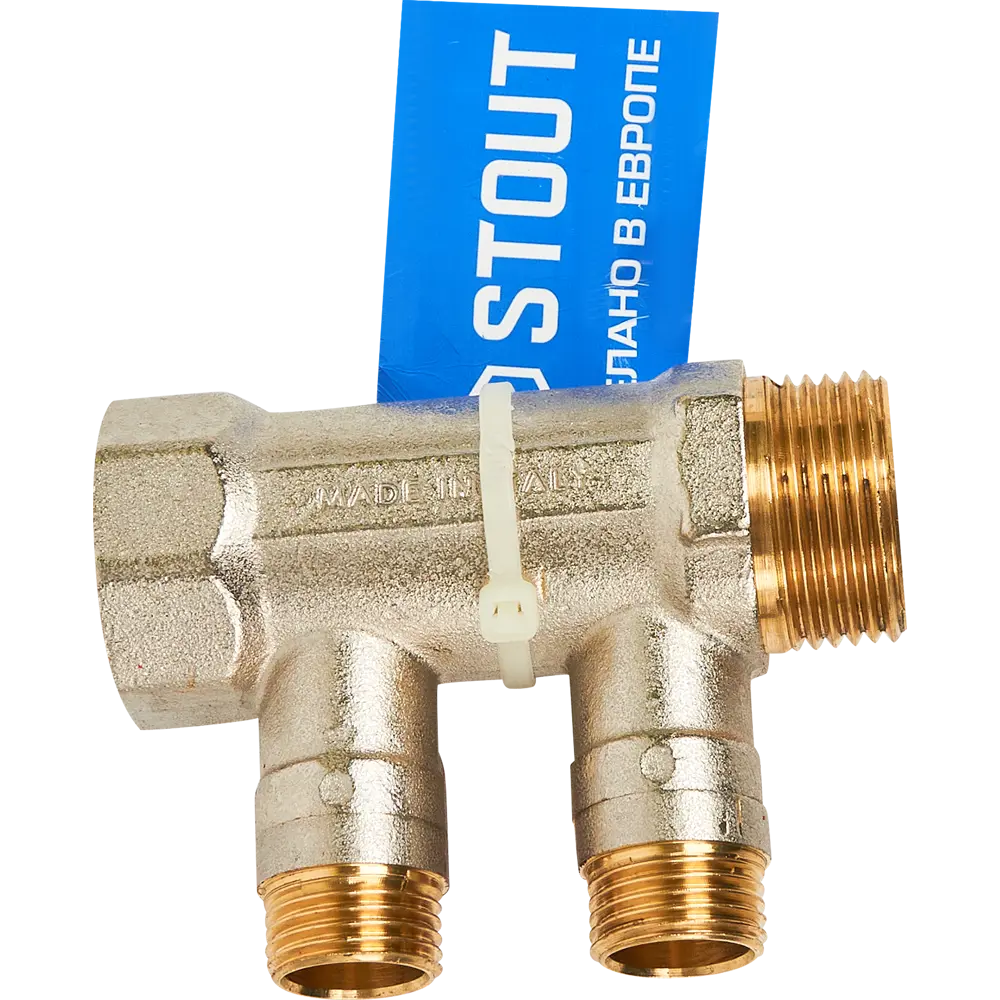 Коллектор Stout на 2 отвода 1"x1/2" 82431626 STLM-2172026  - Вид №2