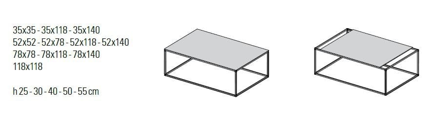 Стальной квадратный садовый стол Desalto ARCH-00112652 - Вид №6