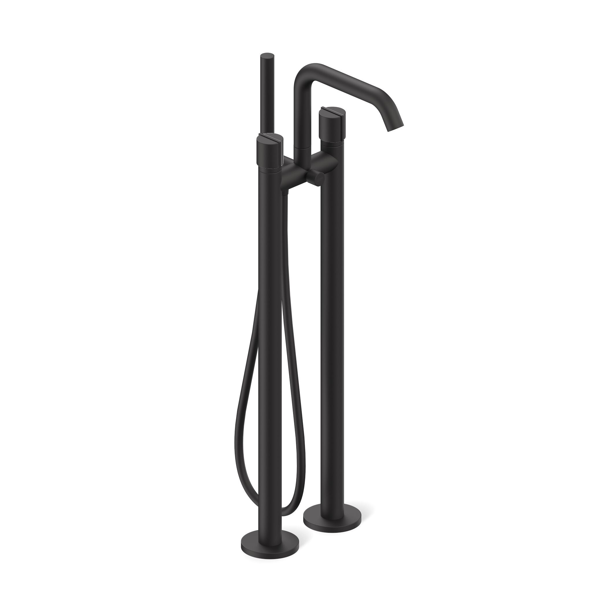 Смеситель для ванны с 2 отверстиями с ручным душем Varied Forms Macaron ARCH-00120404 - Вид №1