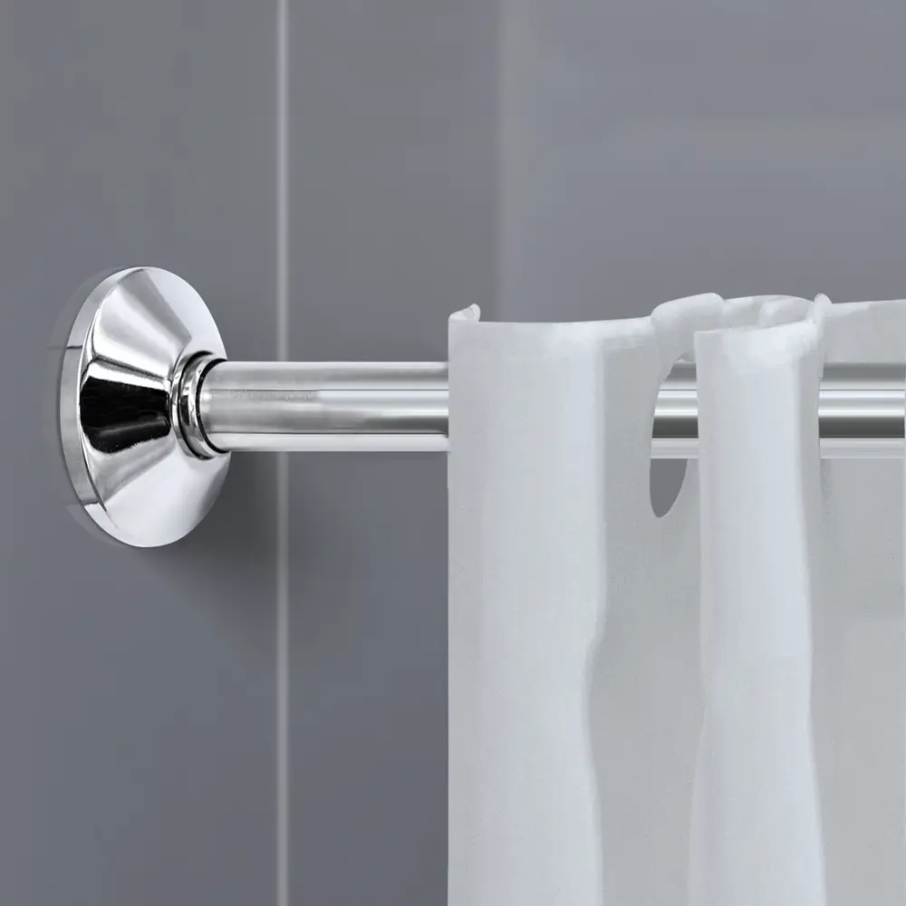 Карниз для ванной Go Go Г-образный 150x70 см нержавеющая сталь цвет хром STLM-2082654 - Вид №3