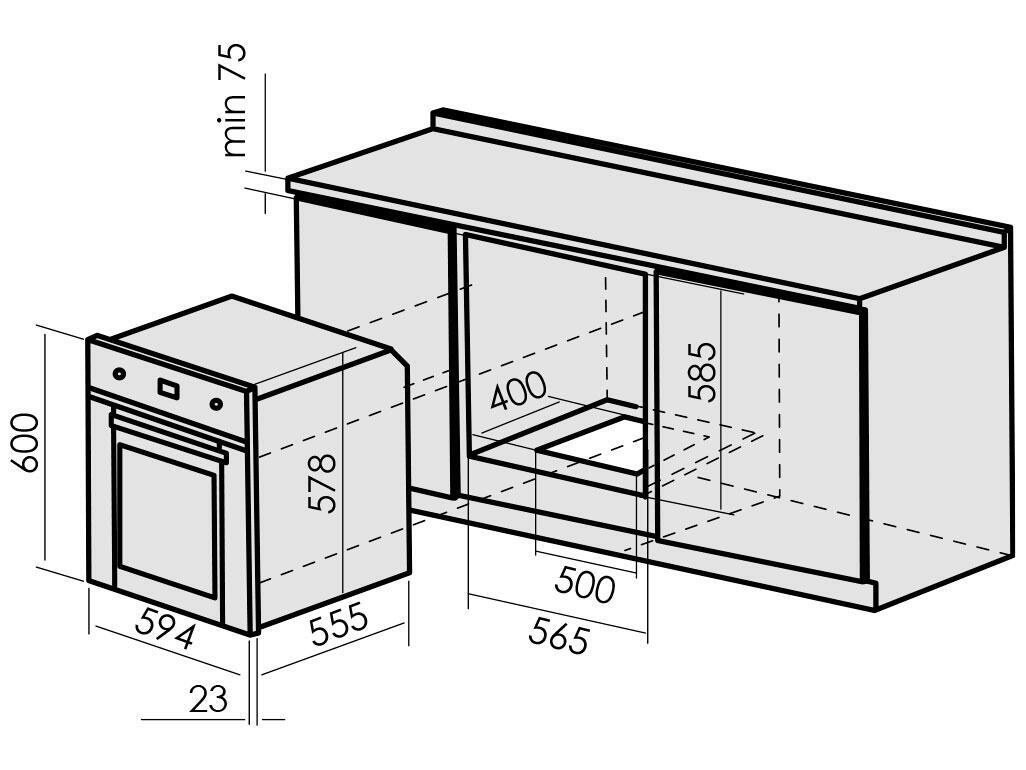 5323042 Газовый духовой шкаф MBS DG-602WH STDN-0101843 - Вид №9