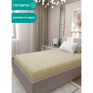 Наматрасник Чехол Inva Овечка стеганый с бортиком 170x200x30 см