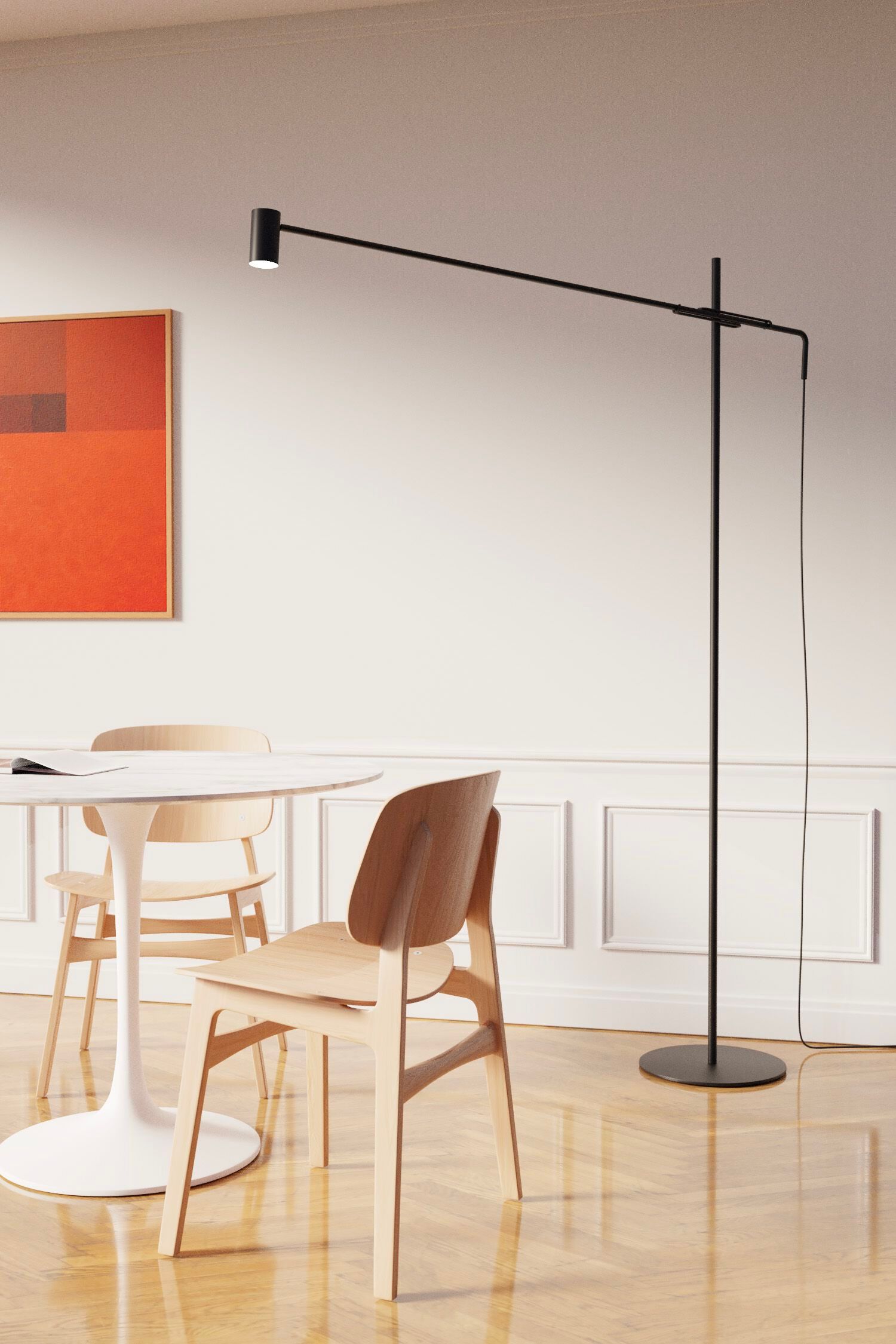 Регулируемая металлическая напольная лампа Marzais Créations VASCO ARCH-00117559