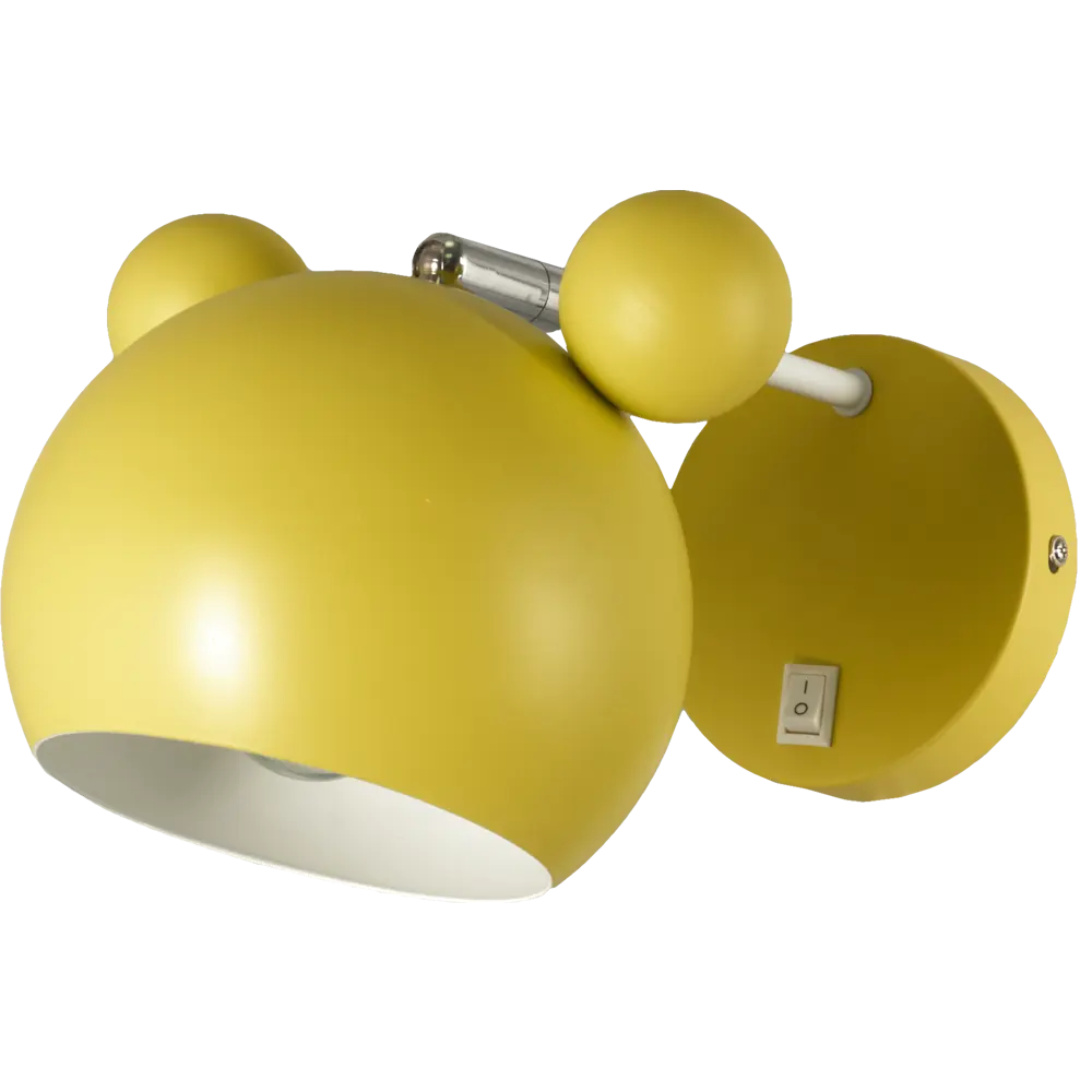 Бра Panda 1хЕ27х40 Вт цвет жёлтый LUMIN ARTE STLM-2142053
