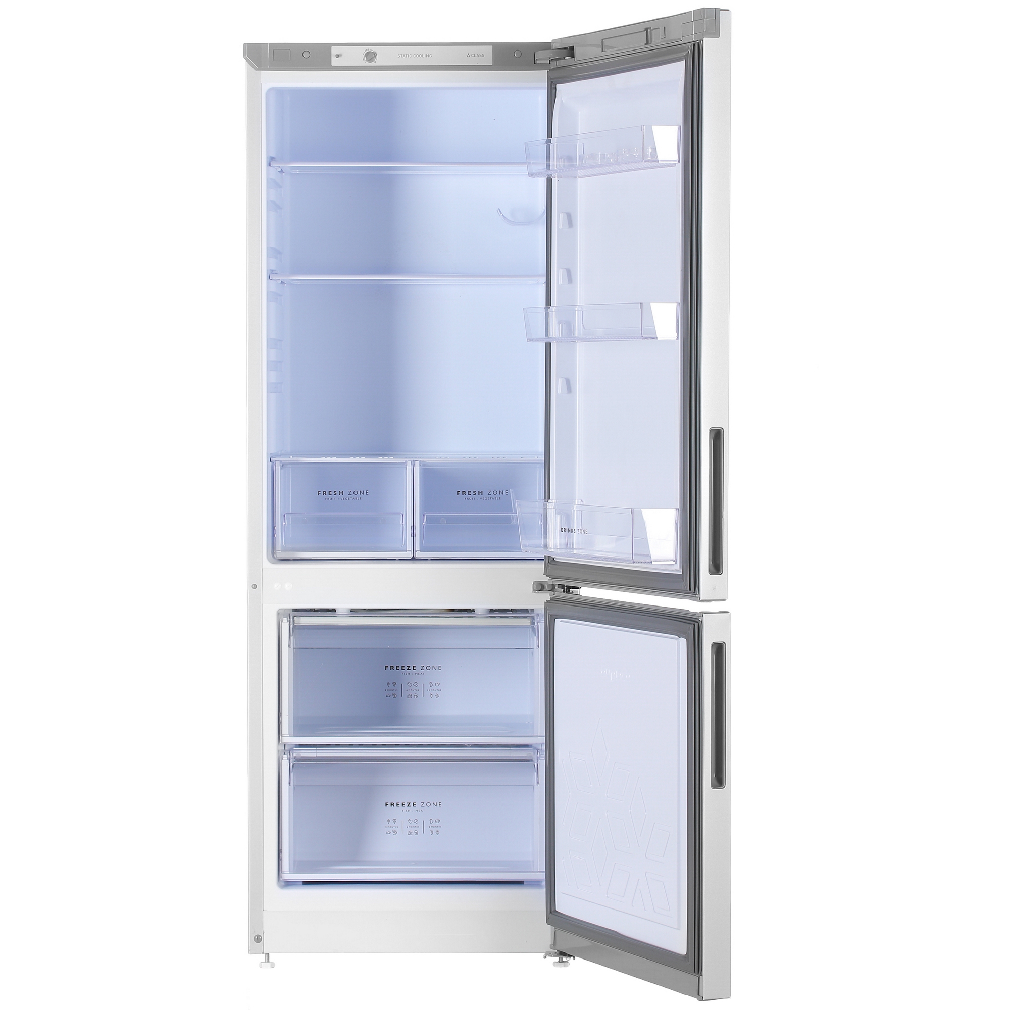 5348107 Холодильник с морозильником   Бирюса M6034 серый STDN-0065424 - Вид №1