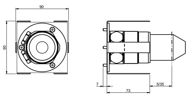 Встраиваемый корпус для переключателей Rubinetterie Frattini 99201A / 99201B / 99201C ARCH-00051208 - Вид №1