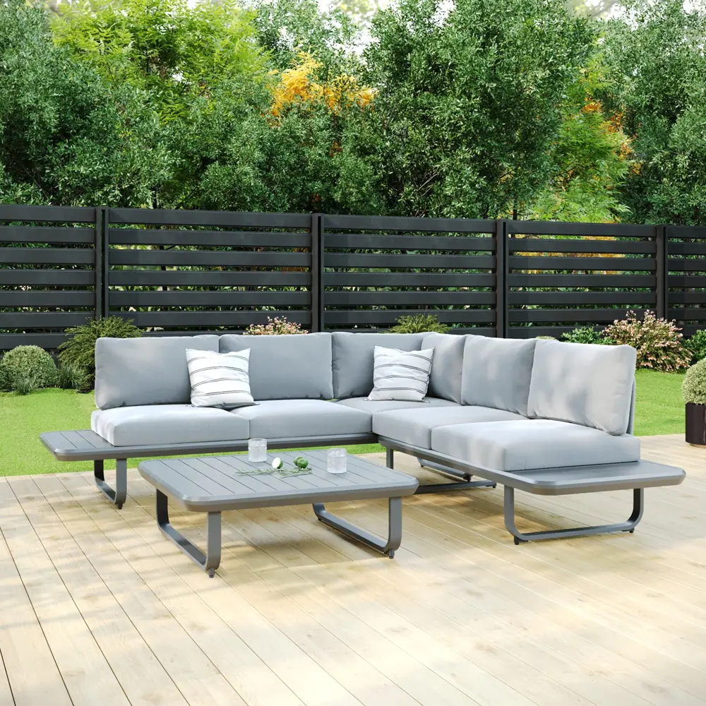 BEGINIA Oshten: Садовый комплект с диваном на 5 мест и столом 89382917 STLM-1575489