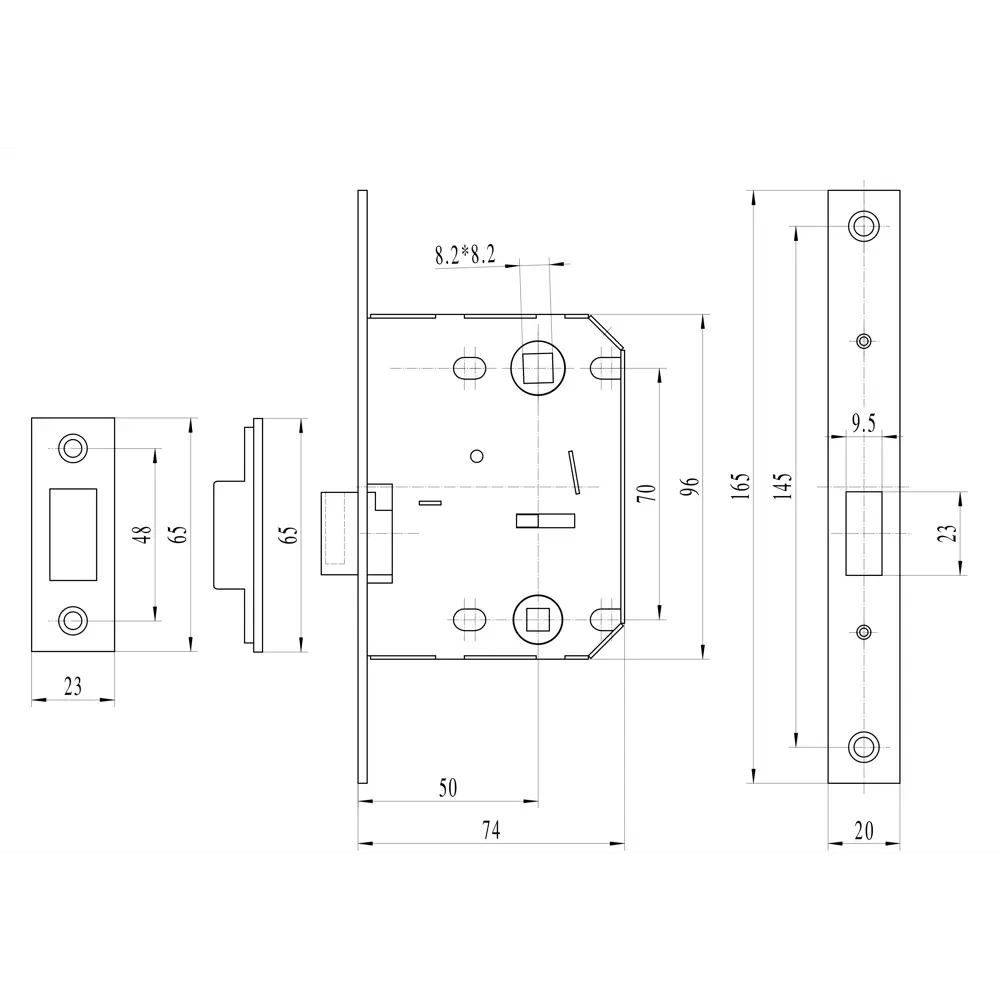 Магнитная защёлка EDSON для санузлов с фиксацией EDS-50-70 18743865 STLM-0012388 - Вид №5