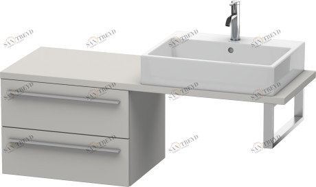 XL542800707 X-Large Шкафчик для компактной консоли Бетонно-серый матовый декор Duravit