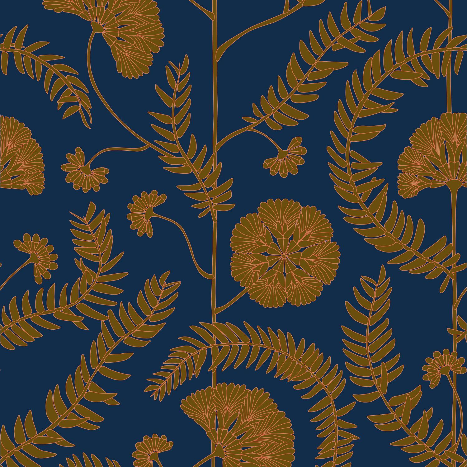 Обои с цветочными мотивами Ressource Faune &amp ARCH-00124515 - Вид №3