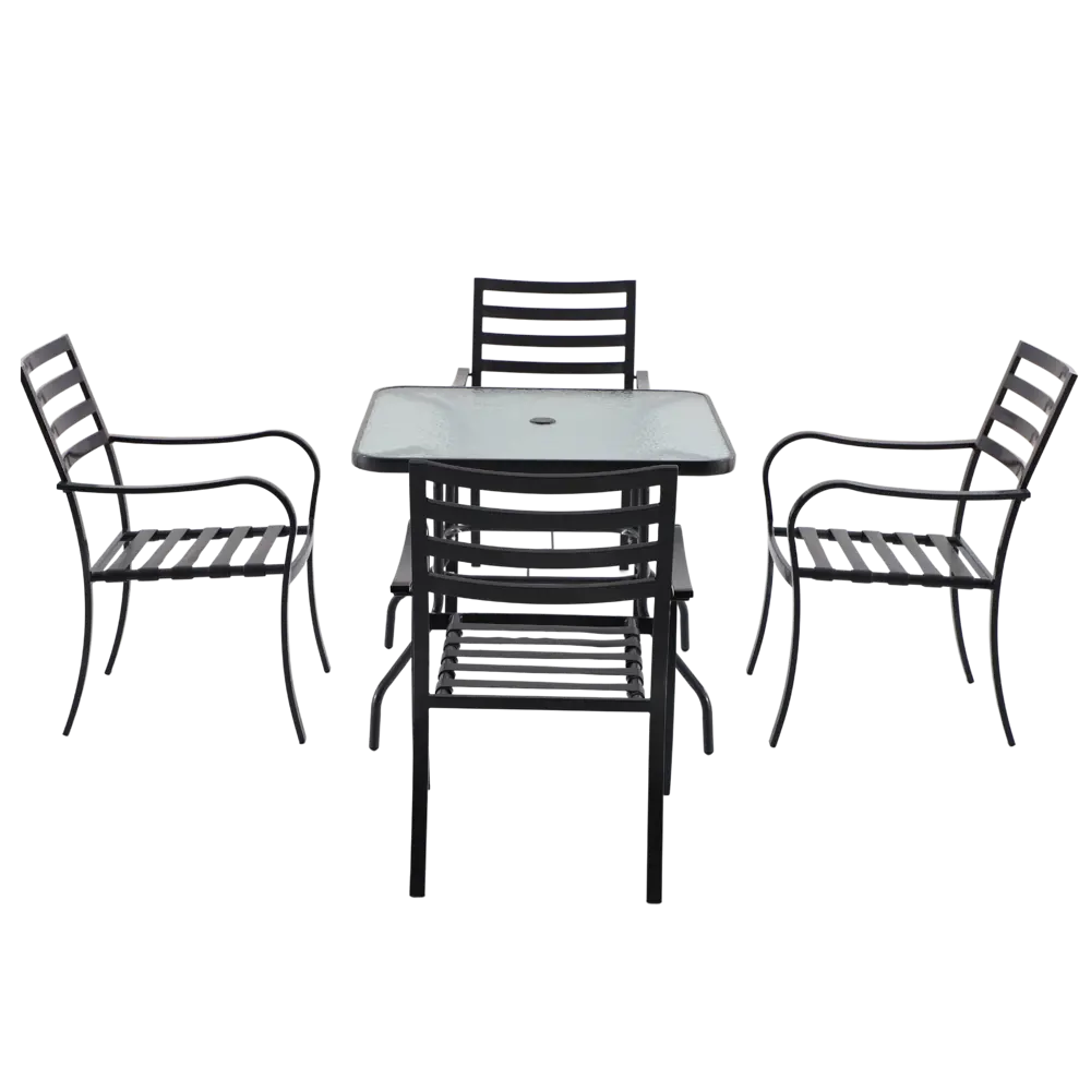 Naterial Rono: набор садовой мебели с 4 креслами, столом и зонтом 84252500 STLM-0047504 - Вид №12