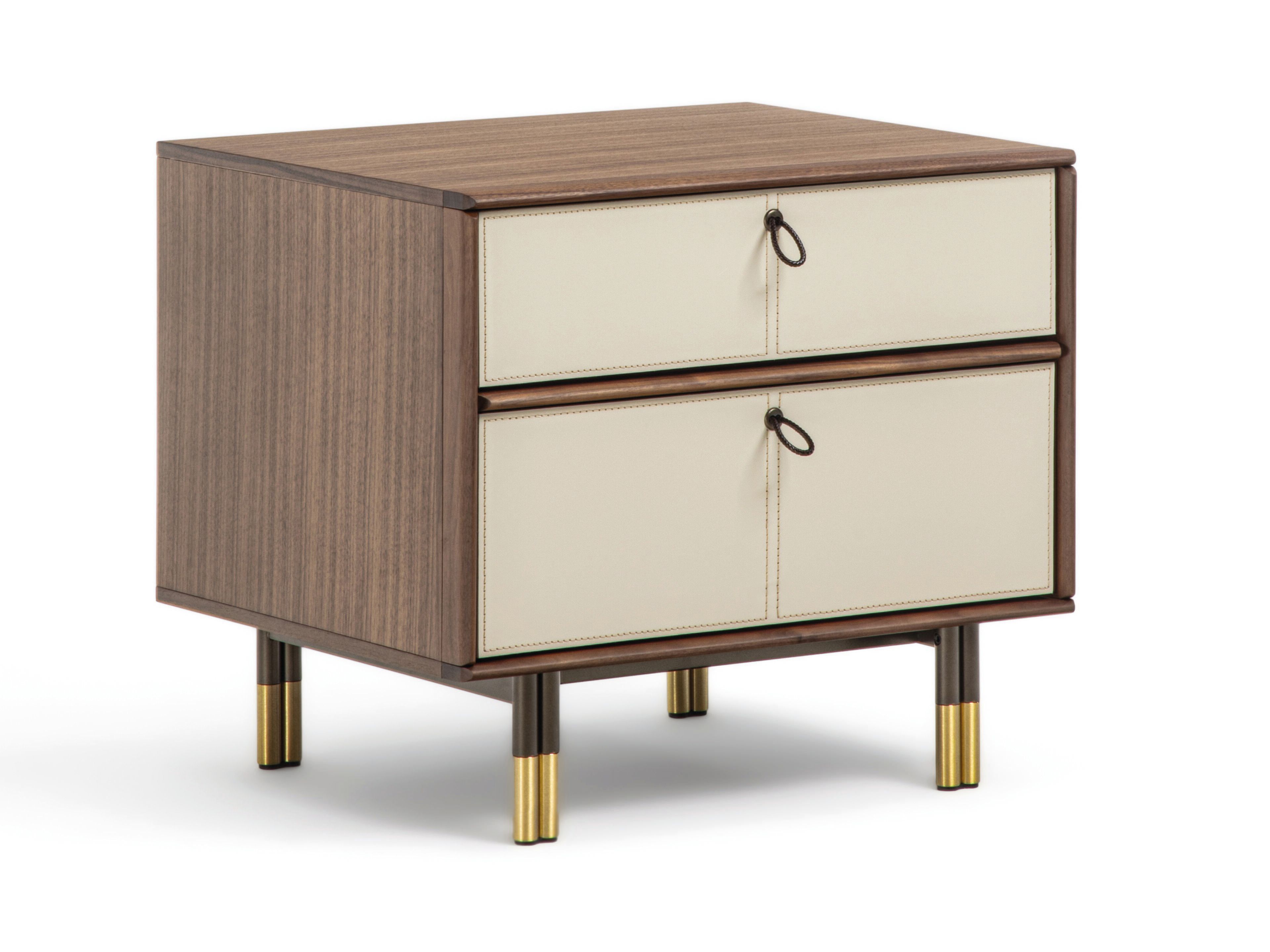 Прямоугольная прикроватная тумбочка из орехового дерева с ящиками Porada двадцать четыре ARCH-00062772