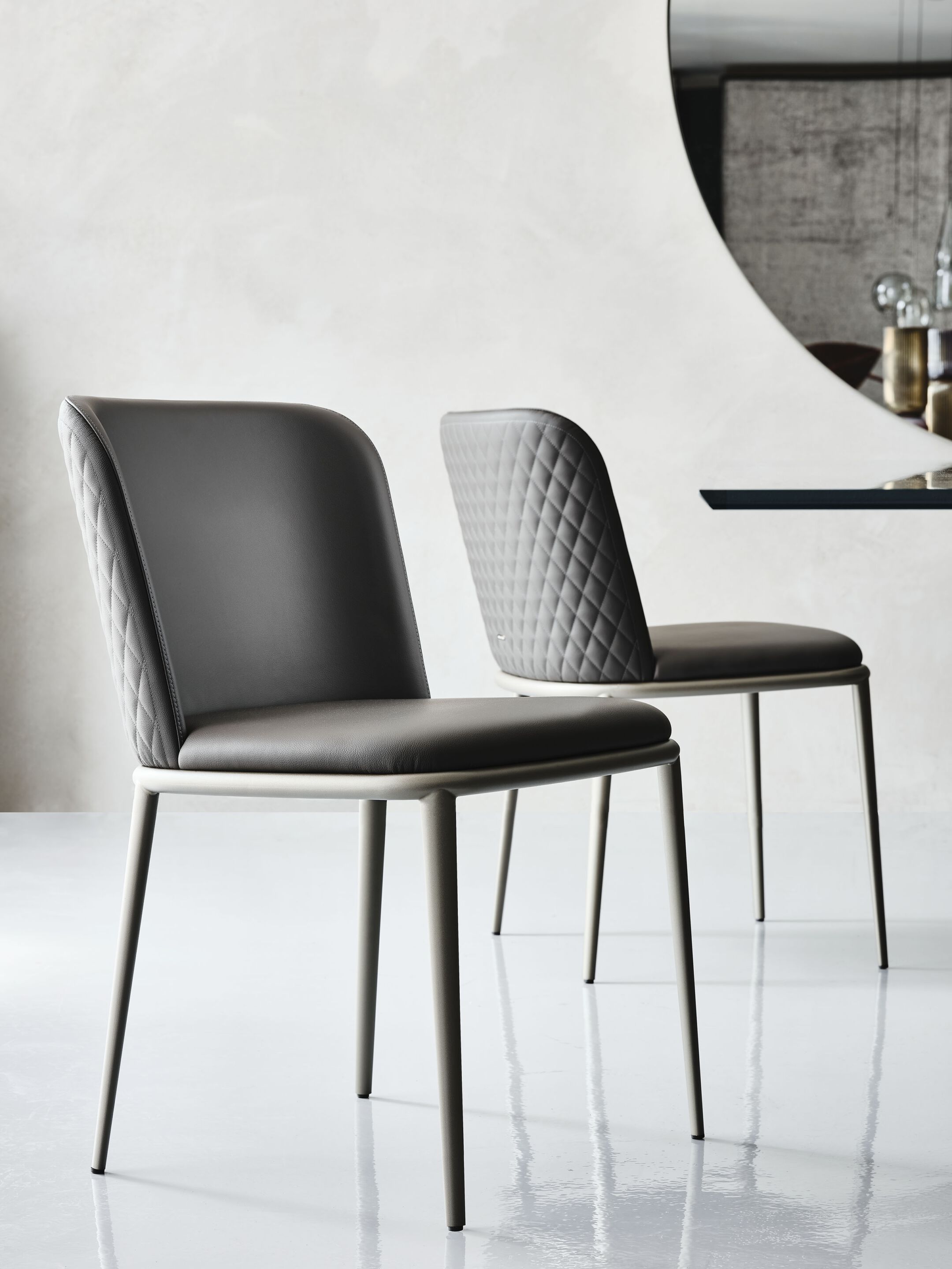Кожаный мягкий стул Cattelan italia Magda ARCH-00098854 - Вид №1