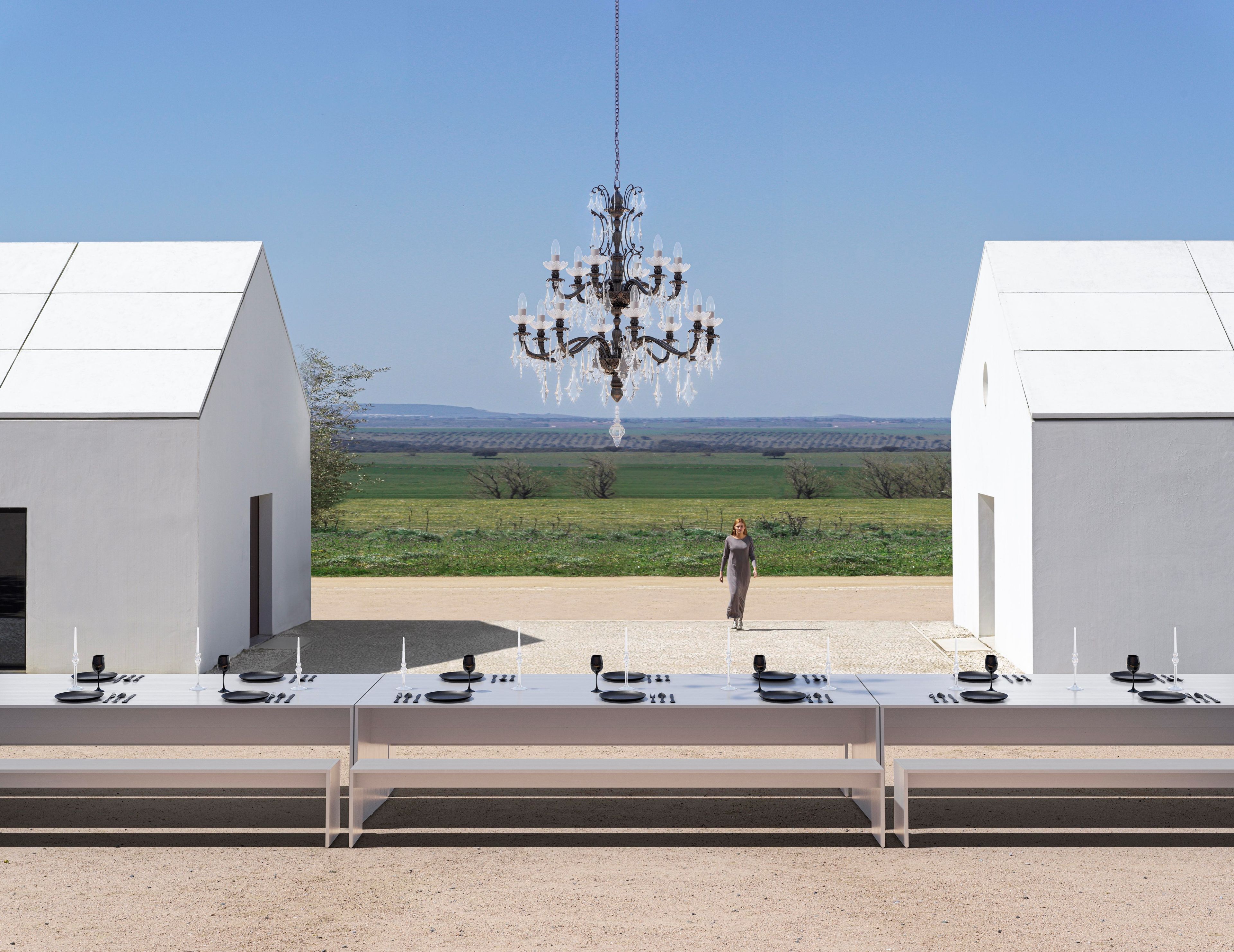 Садовая скамейка из анодированного алюминия GANDIABLASCO GBModular ARCH-00112712 - Вид №16