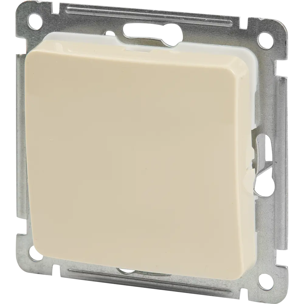 Выключатель встраиваемый Hegel Мастер 1 клавиша цвет слоновая кость STLM-2197546 - Вид №1