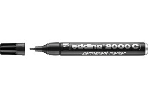 16315262 Перманентный маркер круглый, заправляемый, 1-5 мм, блистер Черный, E-2000C/1-B/1 EDDING