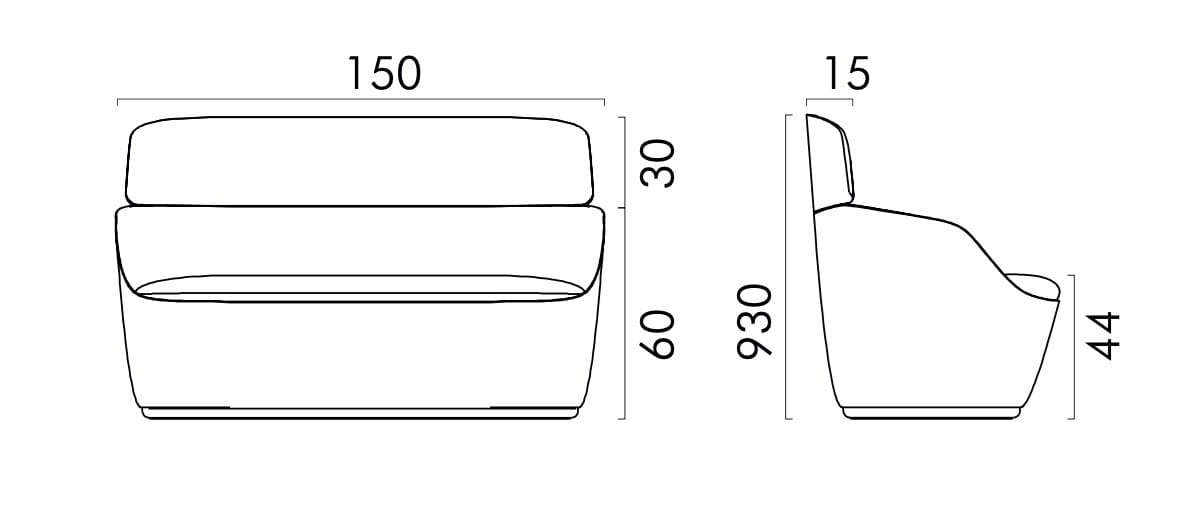 2-местный диван FREZZA радар ARCH-00126647 - Вид №3