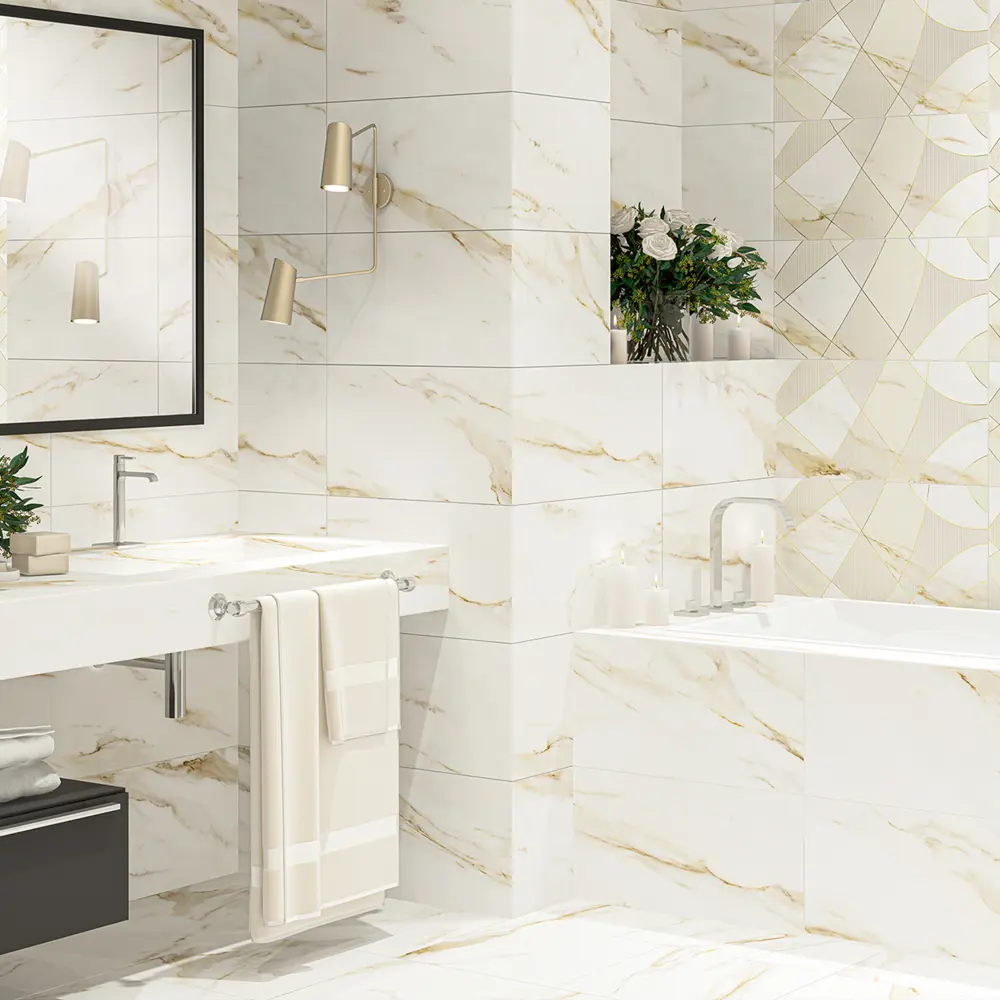 Плитка напольная Azori Calacatta Royal 42x42 см 1.23 м² STLM-2170014