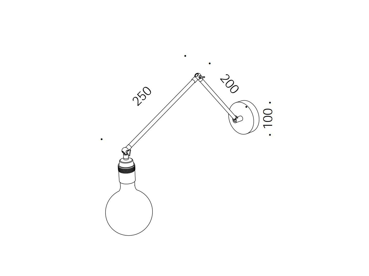 Регулируемая железная настенная лампа Renzo Serafini MUOVIMI ARCH-00067654 - Вид №4