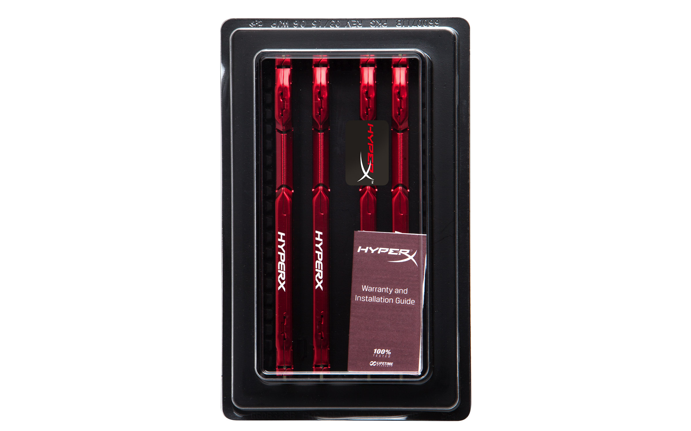 HX424C15FRK4/64 64gb 2400mhz ddr4 cl15 dimm (kit of 4) hyperx fury red Kingston Santreyd  - Вид №3