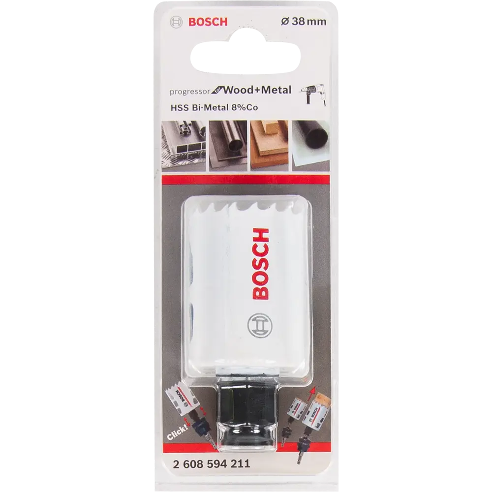 Коронка по стали биметаллическая Bosch Progressor 2608594211 38 мм BOSCH PROFESSIONAL STLM-2084448 - Вид №2