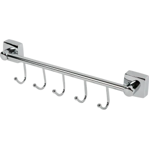 Планка Sensea «Kvadro» 5 крючков цвет хром