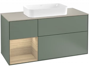 Villeroy&Boch Тумба под раковину Прямоугольная версия F293PCGM Finion Olive Matt Lacquer