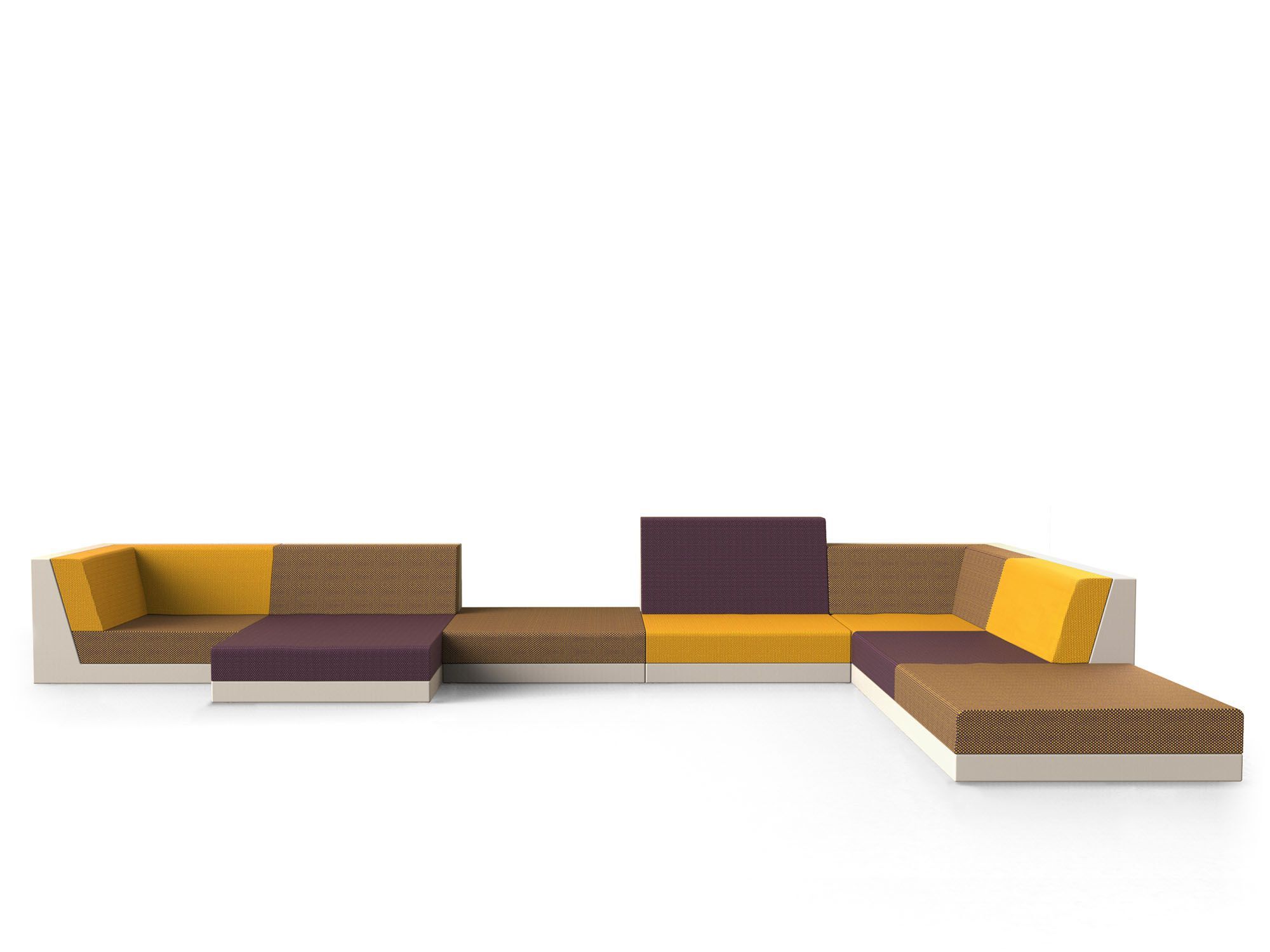 Тканевый модульный садовый диван Vondom Pixel ARCH-00086242 - Вид №1