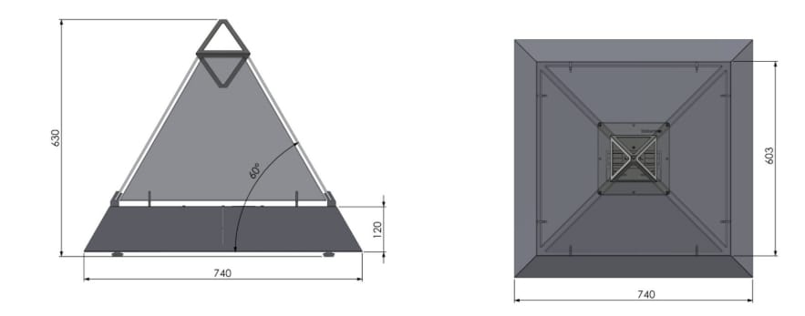 Отдельно стоящий камин из биоэтанола с панорамным стеклом bioKamino LOUVRE ARCH-00078441 - Вид №11