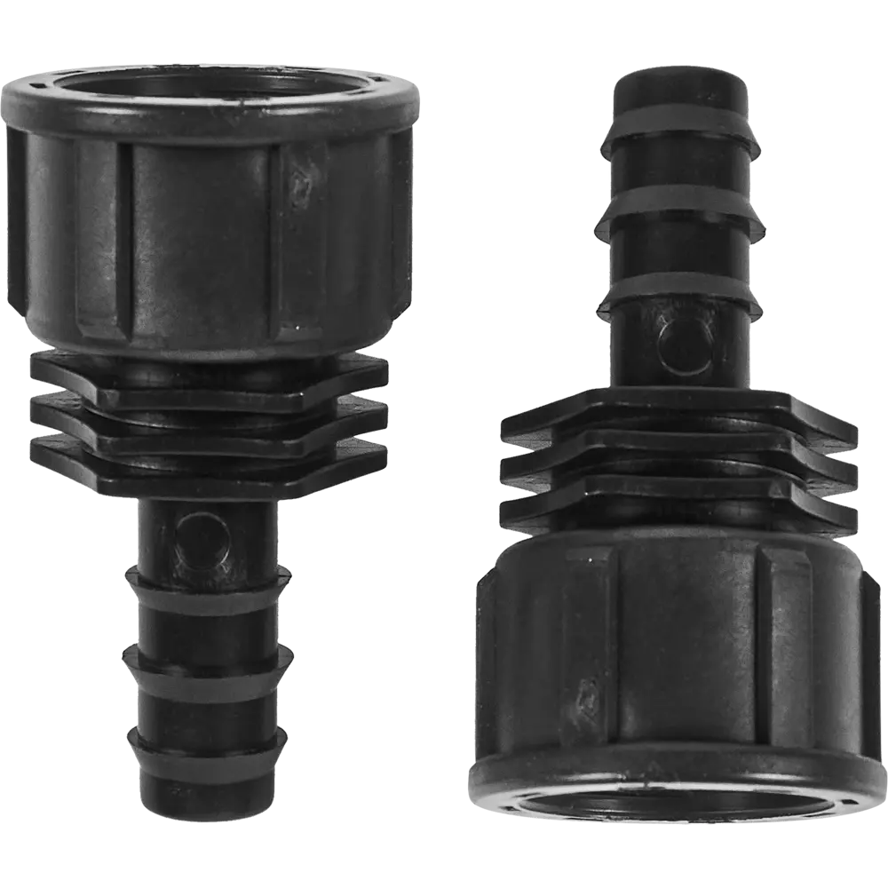 Адаптер для ПНД трубки BOUTTE, внутренняя резьба 3/4"x16 мм, 2 шт