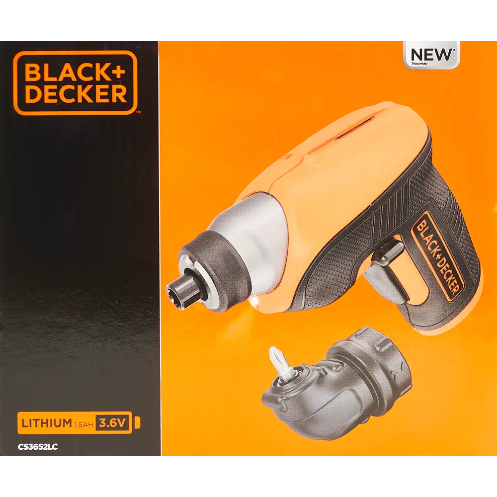 Отвертка аккумуляторная Black&Decker CS3652LC, 3.6 В Li-ion 1.5 Ач BLACK + DECKER STLM-2015126 - Вид №6