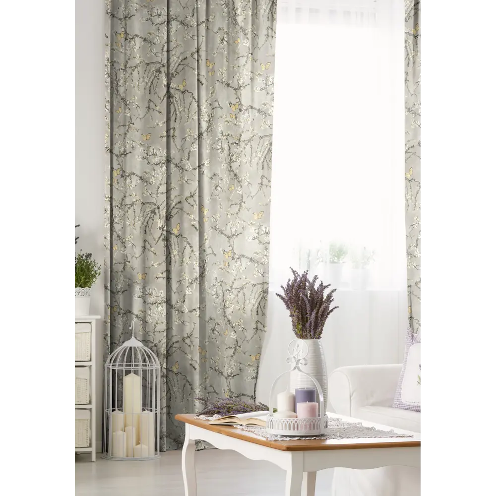 Штора на ленте «День В Саду» 150x260 см цвет бежевый SEASONS STLM-2147896 - Вид №5