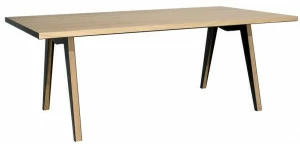 Colico Прямоугольный стол из стали и дерева Skin