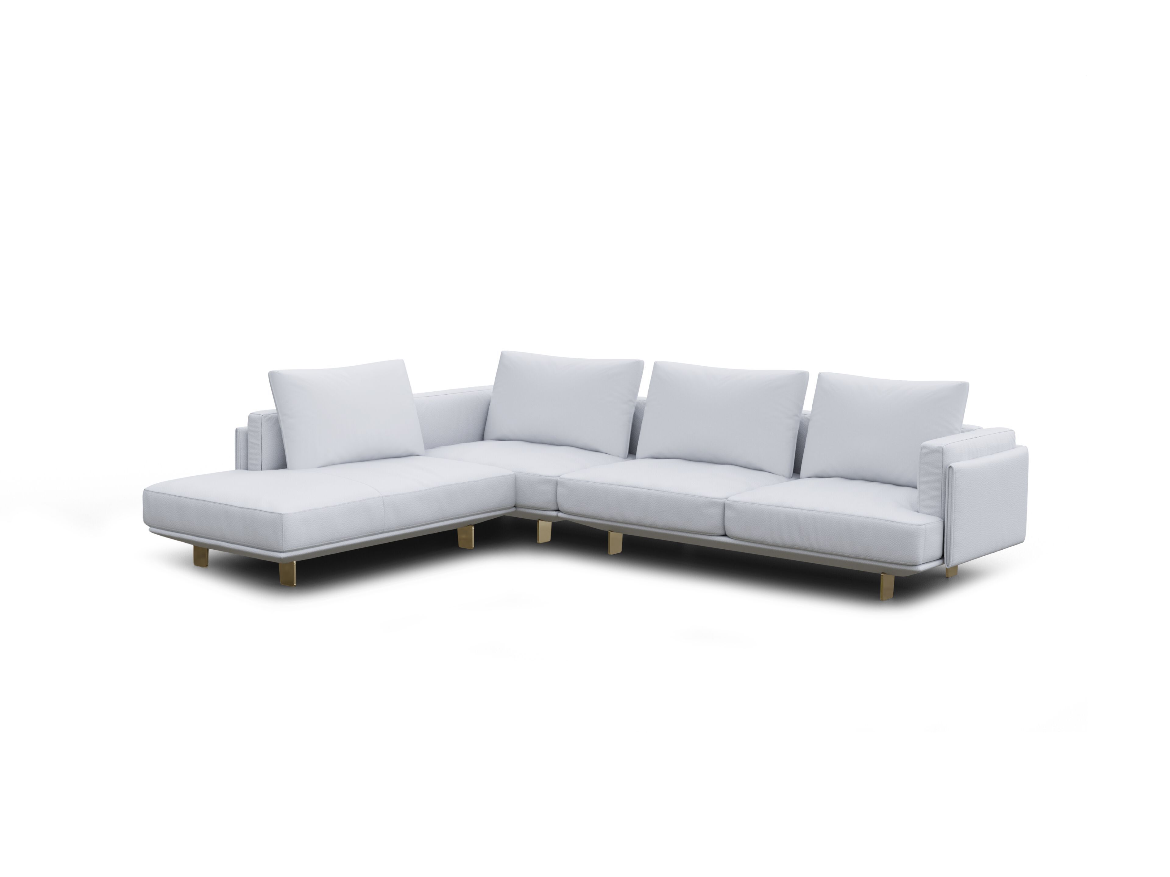 Кожаный угловой диван Natuzzi Italia кампус ARCH-00139690 - Вид №1