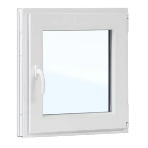 Окно пластиковое ПВХ VEKA одностворчатое 600x500 мм (ВxШ) поворотное однокамерный стеклопакет белый/белый
