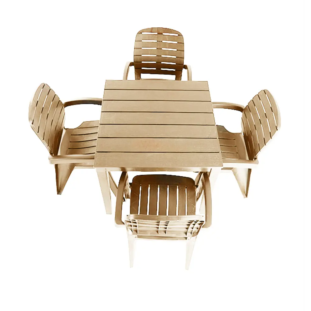 Кресло садовое «Прованс», цвет бежевый ЭЛЛАСТИК-ПЛАСТ STLM-2030272 - Вид №4