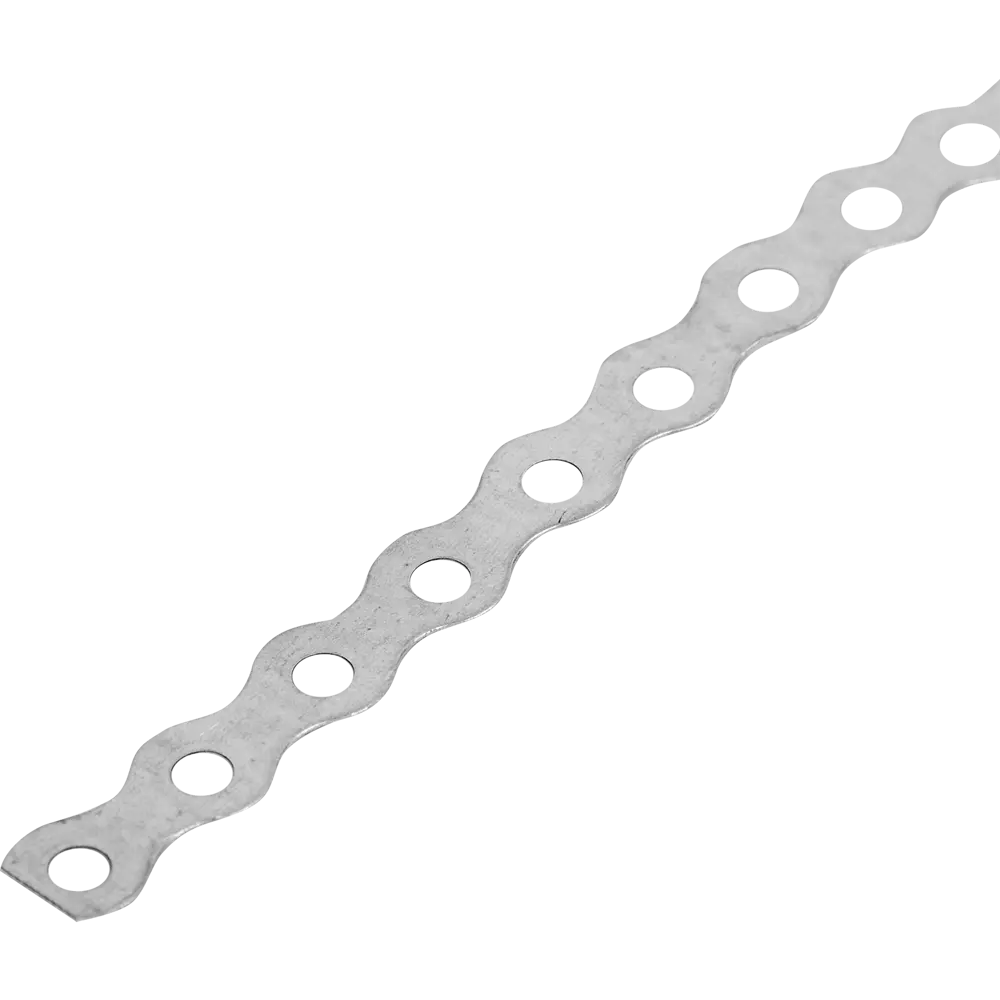 Перфорированная лента волна LV 12x0.5 5 м оцинкованная сталь цвет серебро Santreyd STLM-2055989 - Вид №1