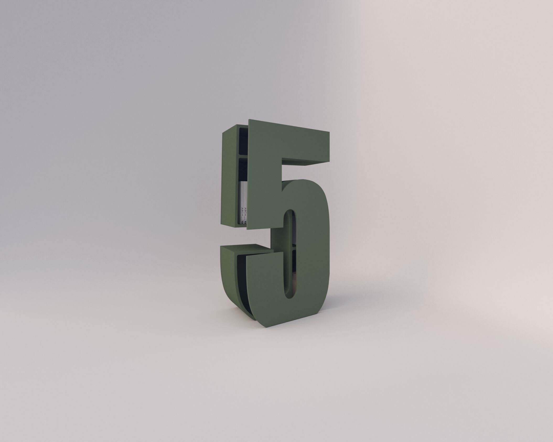 Мебель контейнеры в бетонной конструкции Voltan 555 ARCH-00065661 - Вид №47