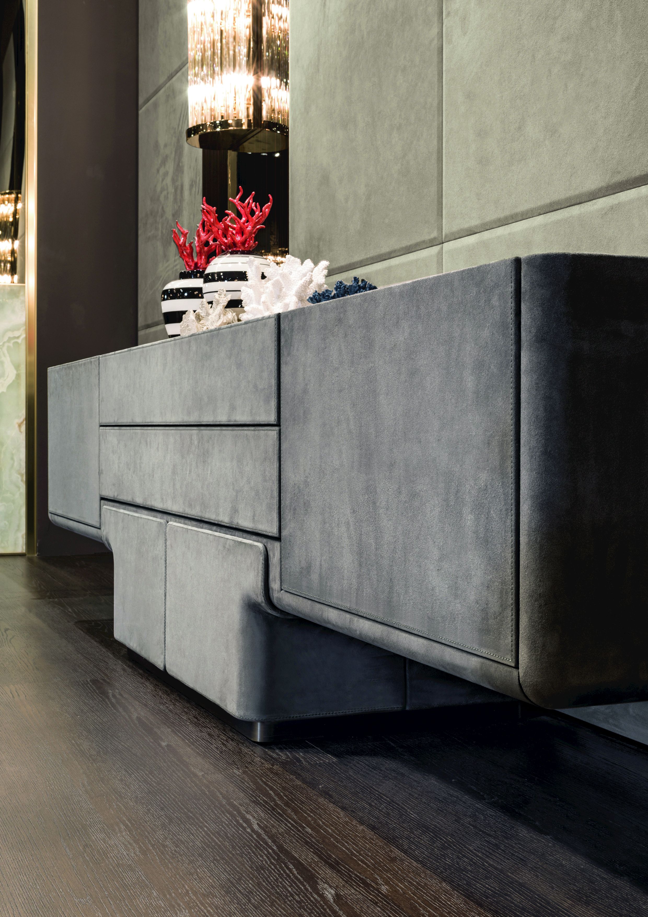 Кожаный шкаф с ящиками Longhi Loveluxe 2019-Rhythm collection ARCH-00139932 - Вид №2