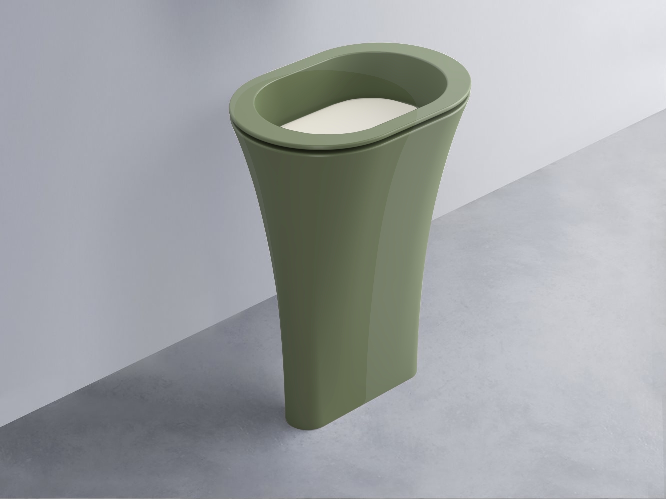 AMLA65-AG+AMPILO-TL+AMCOLO-AG Раковина Amedeo Ovale отдельностоящая cielo Enjoy + Amedeo Ceramica Cielo