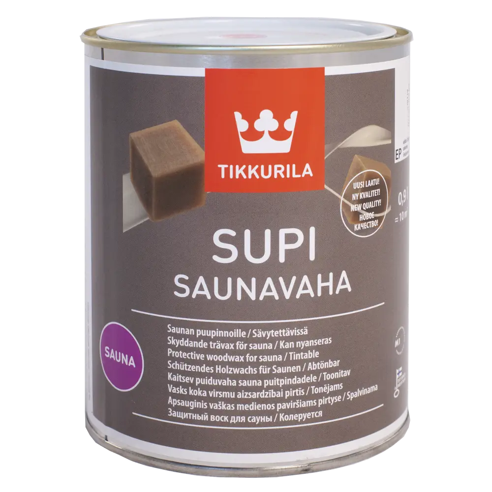 Воск для сауны Tikkurila Supi Saunavaha прозрачный 0.9 л STLM-2134862