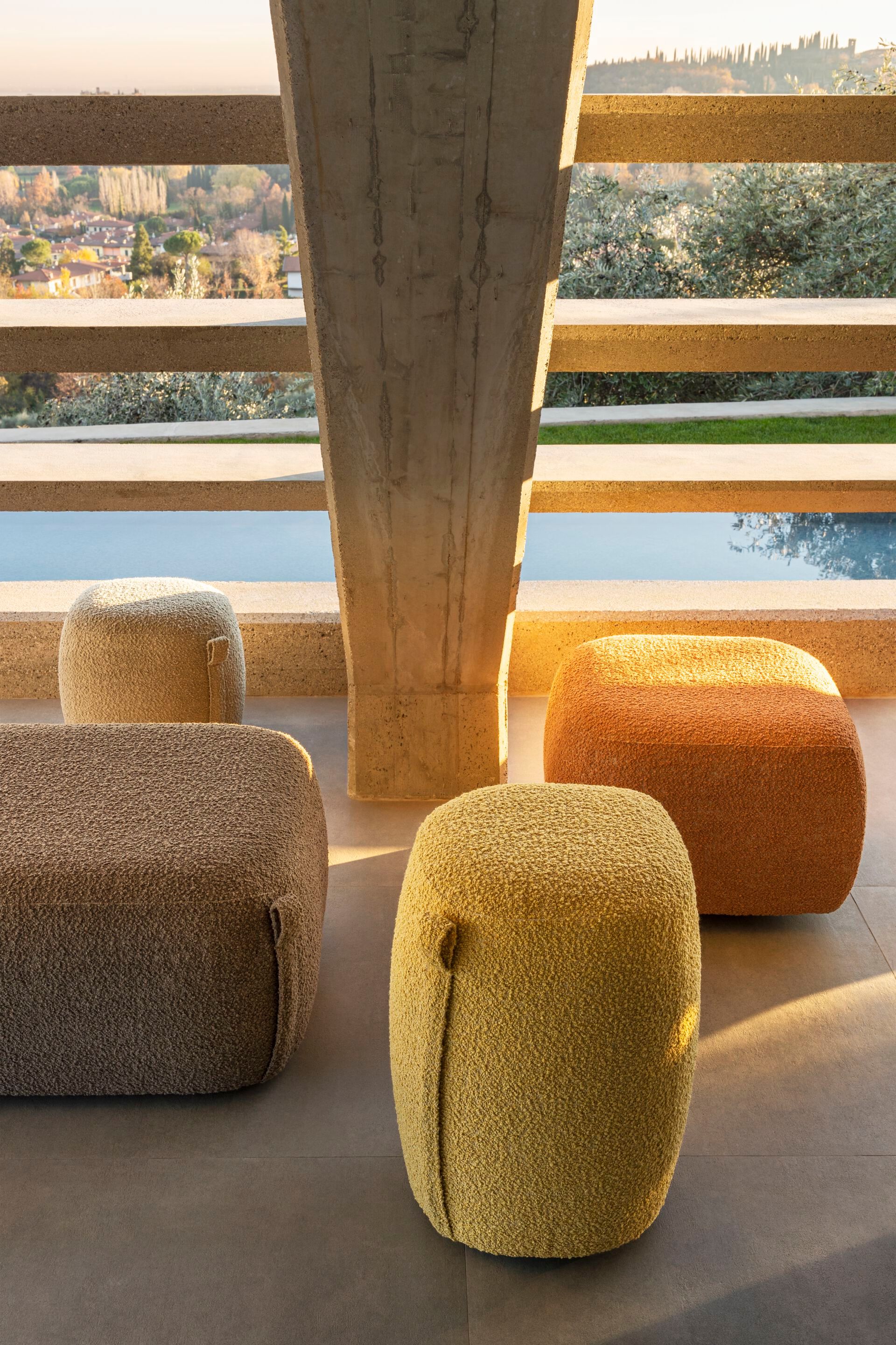 Круглый пуф из ткани Luxy Sea Shell ARCH-00033831 - Вид №4