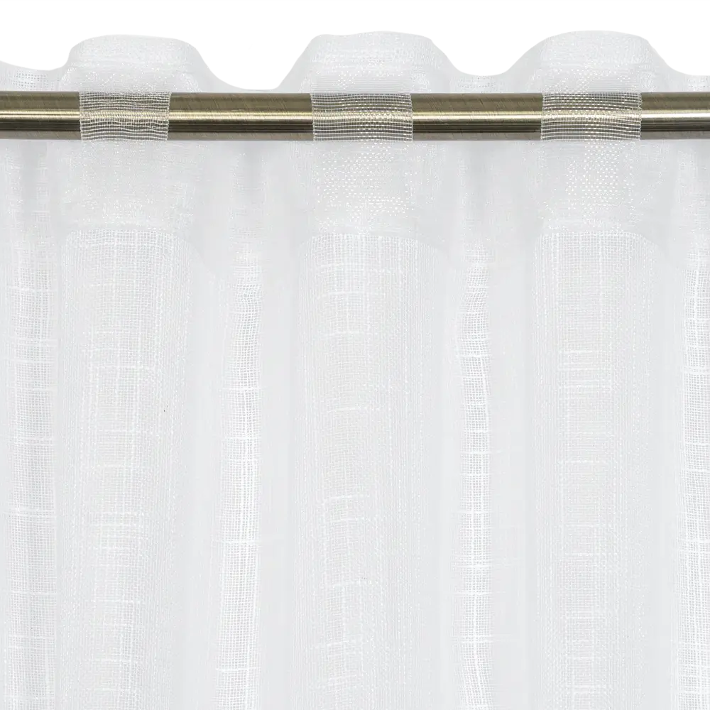 Тюль на ленте со скрытыми петлями Inspire Amina 300х280 см цвет белый STLM-2044041 - Вид №6