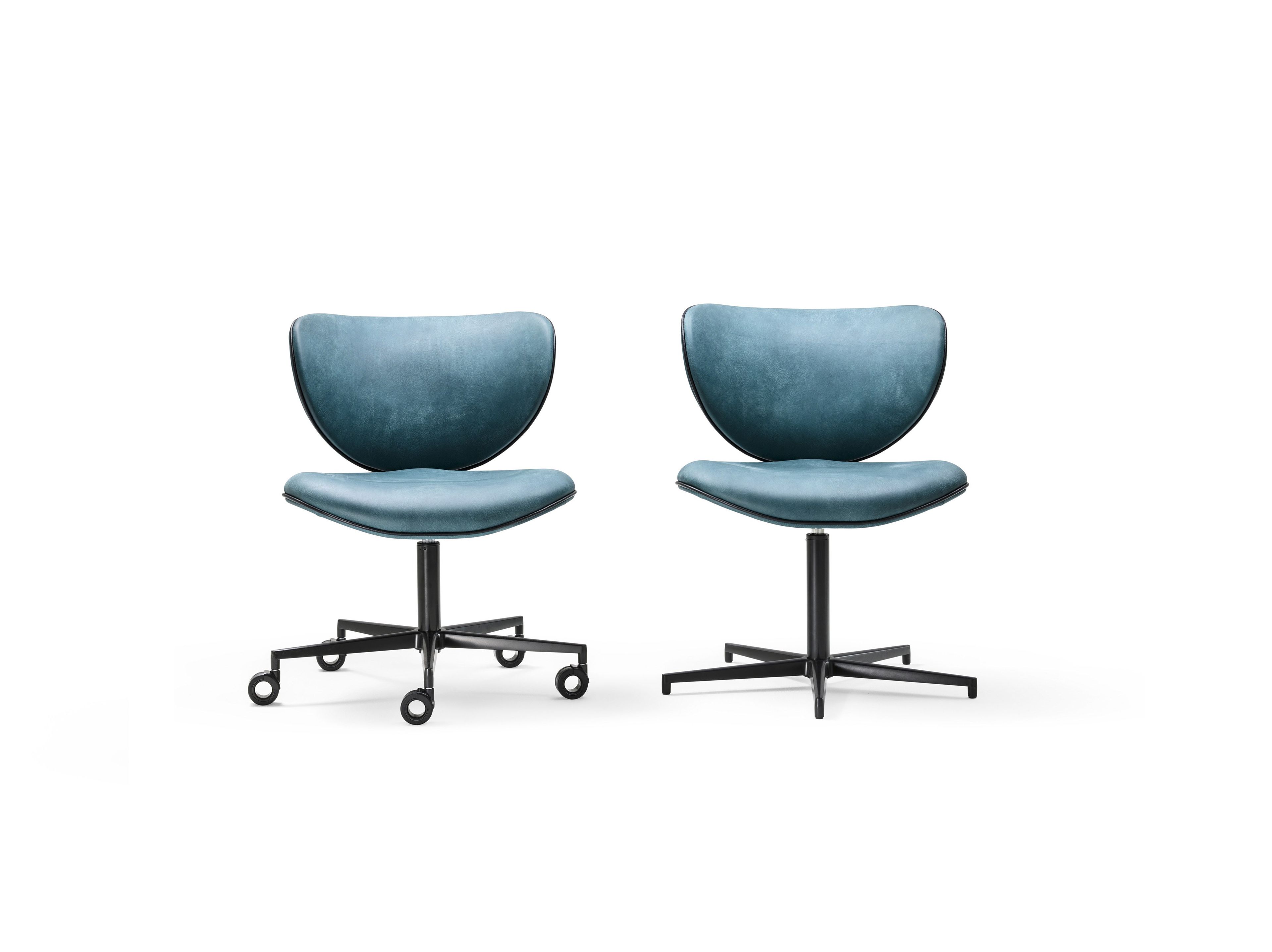 Кожаный операционный офисный стул с колесами BLACK TIE Kalida ARCH-00092669 - Вид №1