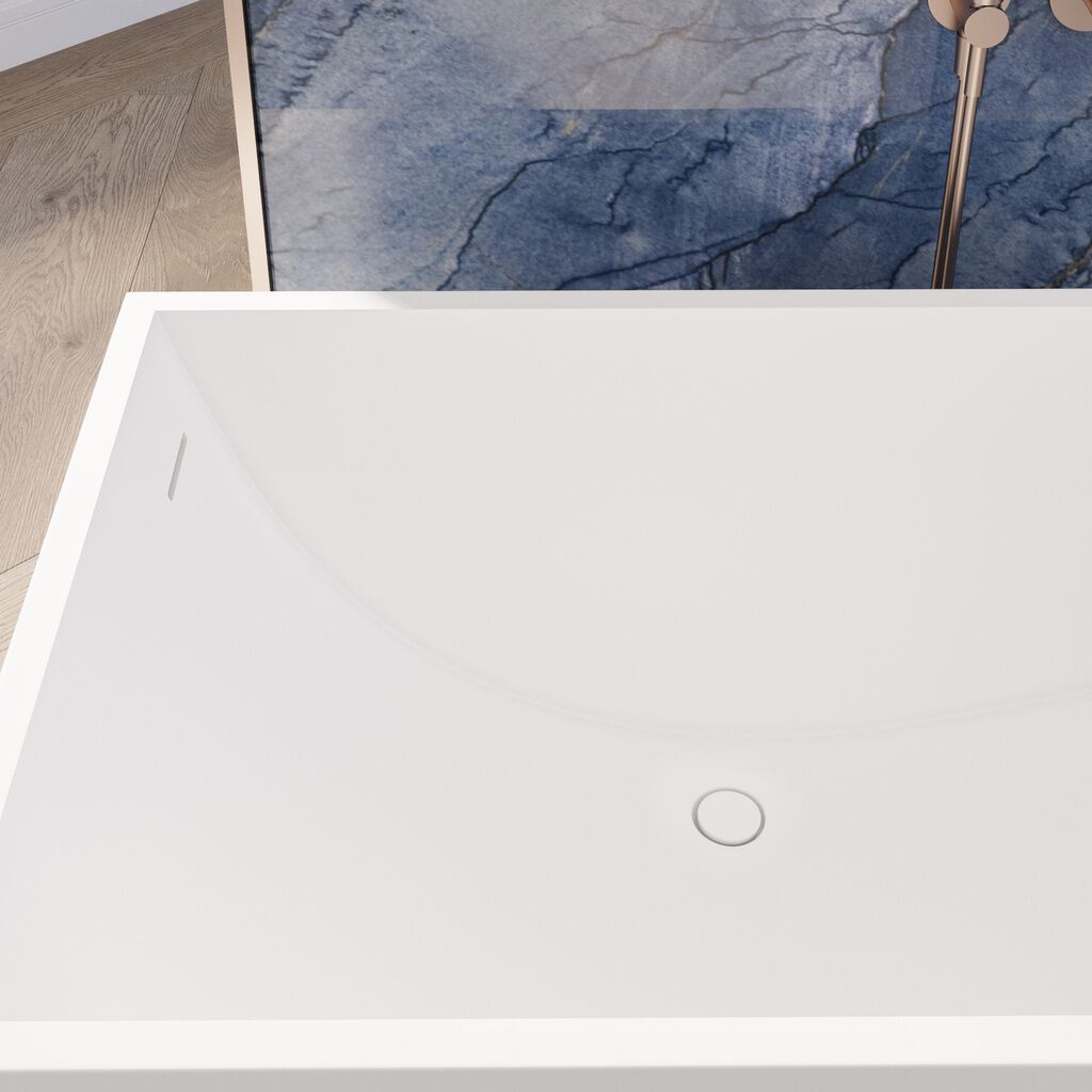 Прямоугольная ванна в центре комнаты в Mineral Stone® RILUXA BIHAM ARCH-00124753 - Вид №4