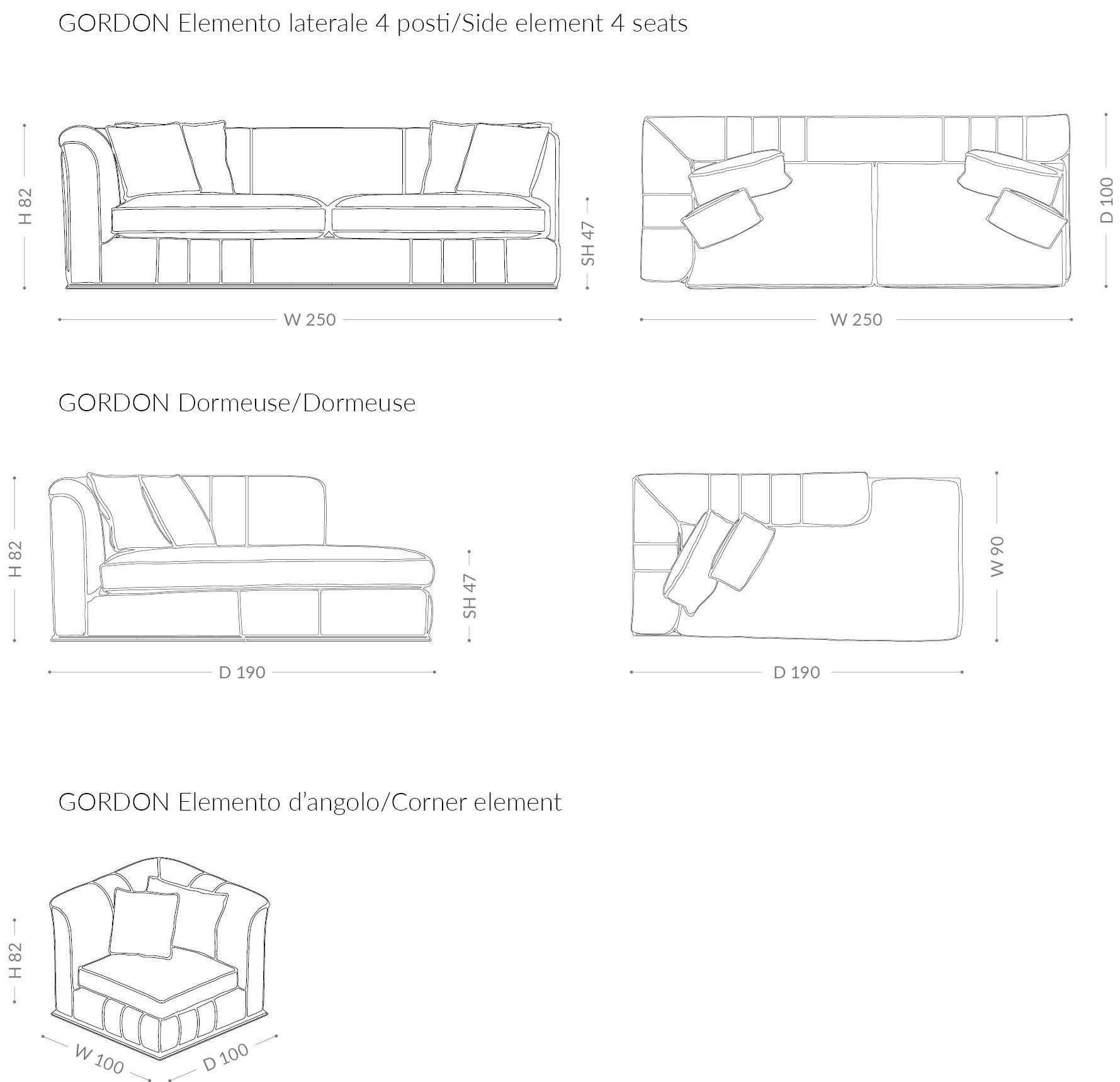 Бархатный диван BRUNO ZAMPA ARCH-00132677 - Вид №3