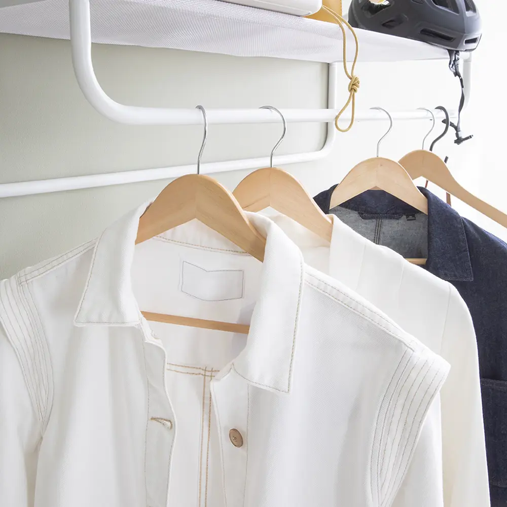 Плечики для одежды KONSENSA 44.5 см дерево цвет натуральный 8 шт Плечики деревянные STLM-2108418 - Вид №3